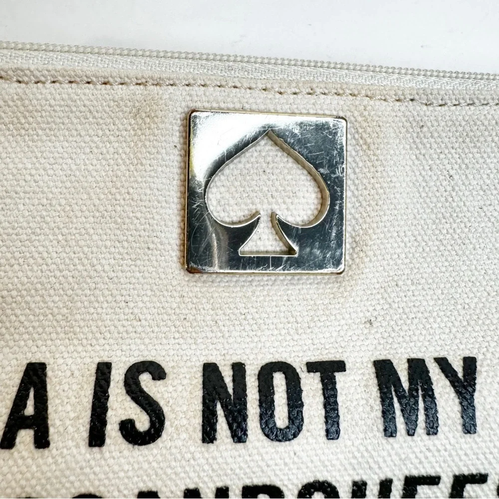 Kate Spade |‎ RARE Gia Call To Action Tequila Is Not My Friend Pouch Clutch